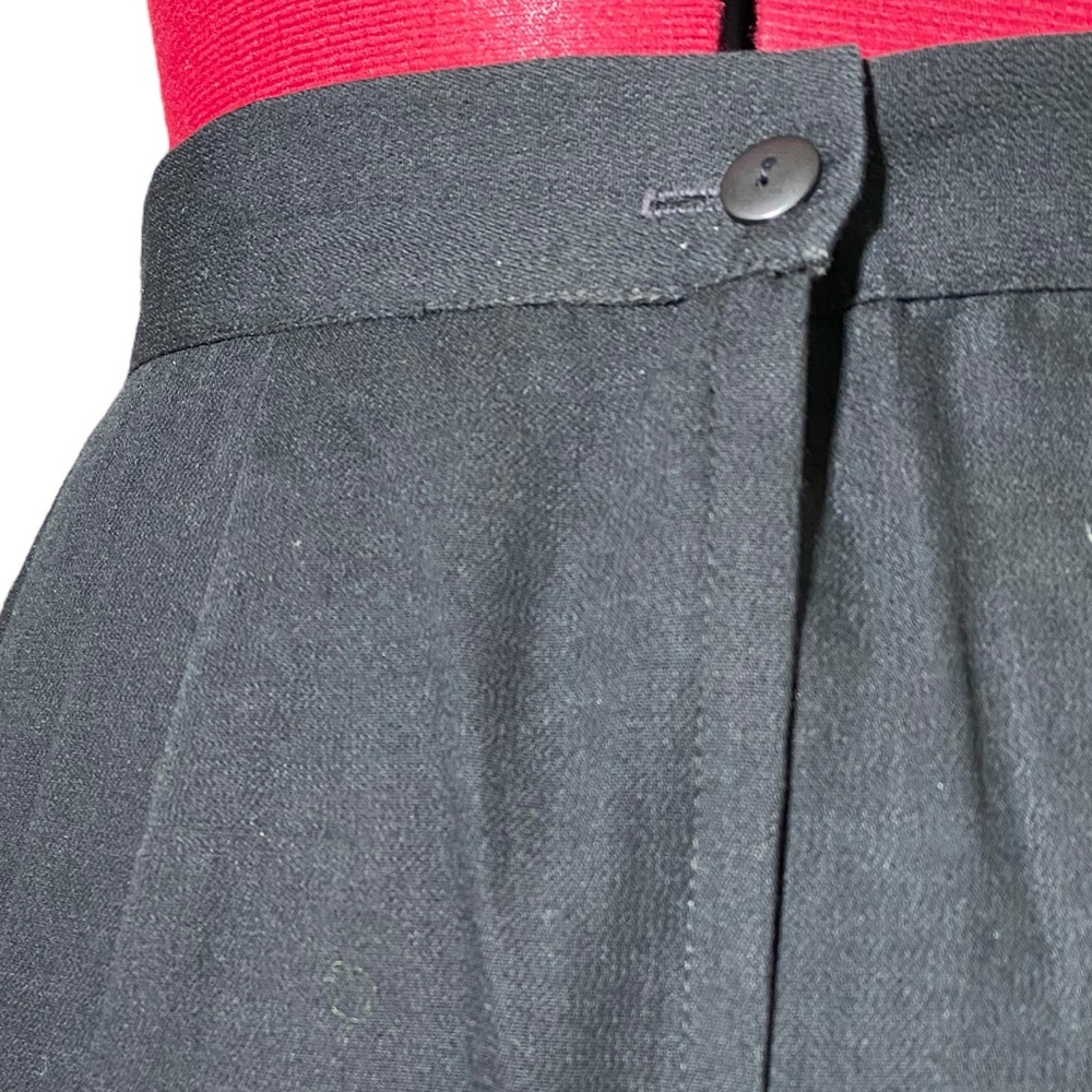 Vintage Worthington Petite Black Side Button Maxi Long Career Skirt Size 8 - Picture 5 of 7